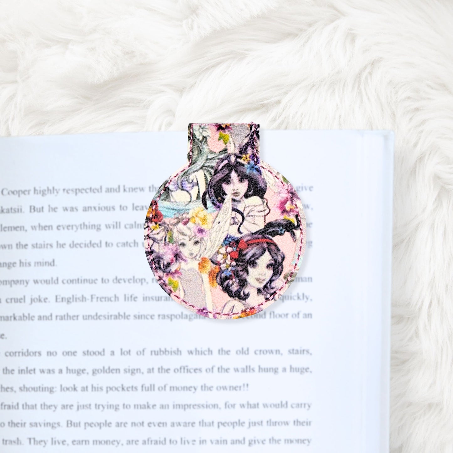 ITH 4x4 Blank Round Foldover Magnetic Bookmark