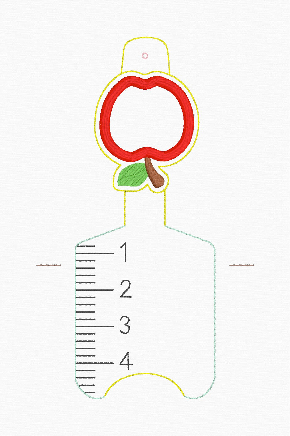 ITH 5x7 1oz Ruler Sanitizer Holder