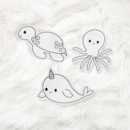 4x4 Sea Creatures Dry Erase