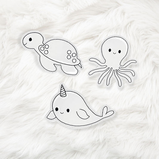 4x4 Sea Creatures Dry Erase