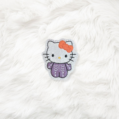 ITH 4x4 Skeleton Kitty Feltie