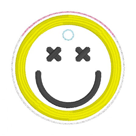 ITH 4x4 Smiley Appliqué Air Tag Holder
