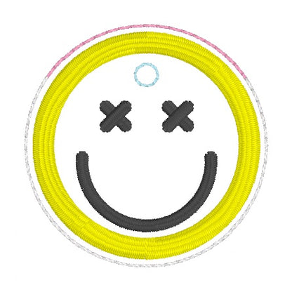 ITH 4x4 Smiley Appliqué Air Tag Holder