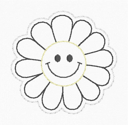 ITH 4x4 Smiley Sunflower Appliqué Feltie