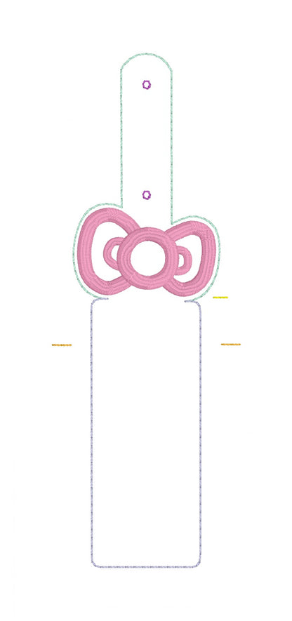 ITH 5x7 Kitty Bow Appliqué Lip Balm Holder