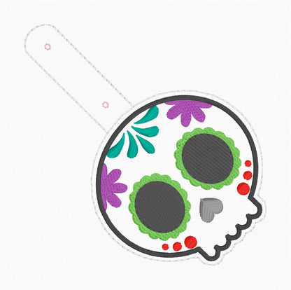 4x4 Sugar Skull Snaptab/Eyelet