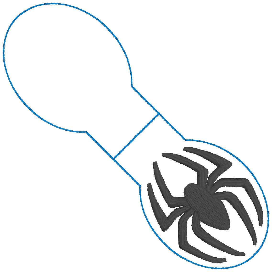 ITH 4x4 Spider Foldover Magnetic Bookmark