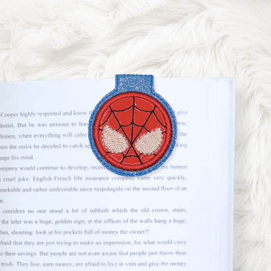 ITH 4x4 Spider Guy Appliqué Foldover Magnetic Bookmark