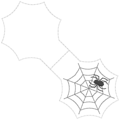 ITH 4x4 Spiderweb Foldover Magnetic Bookmark