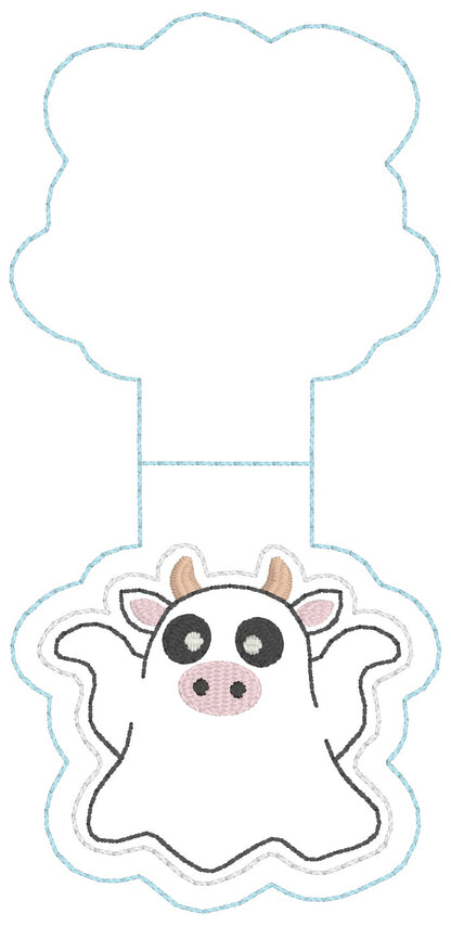 ITH 5x7 Spooky Cow Appliqué Foldover Magnetic Bookmark