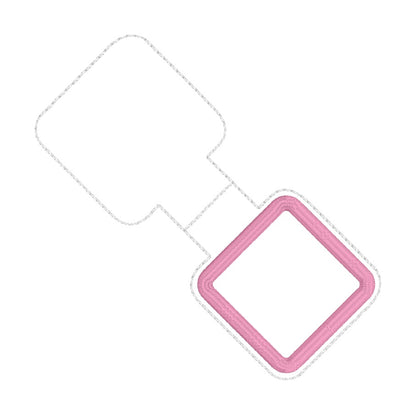 ITH 4x4 Square Appliqué Foldover Magnetic Bookmark