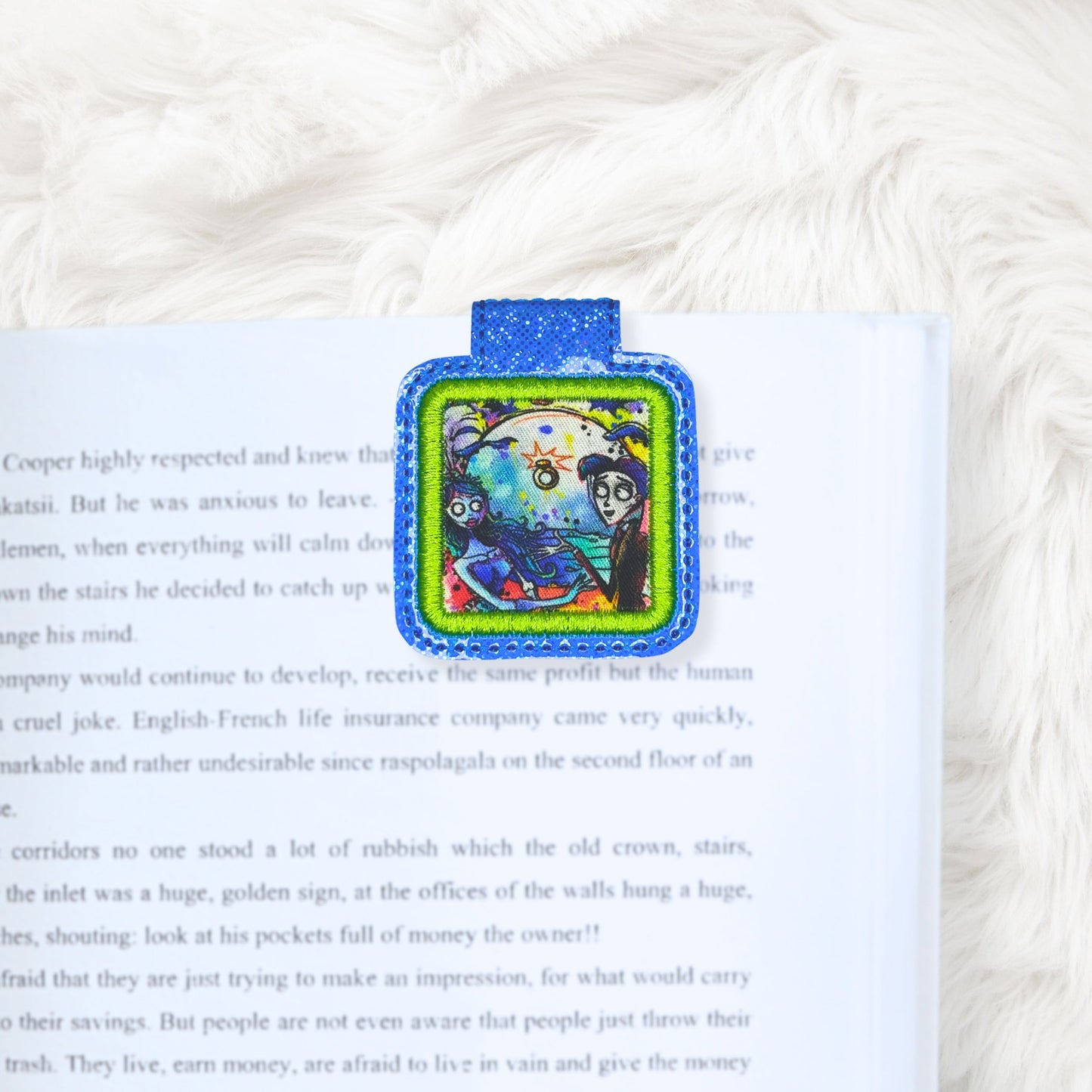 ITH 4x4 Square Appliqué Foldover Magnetic Bookmark