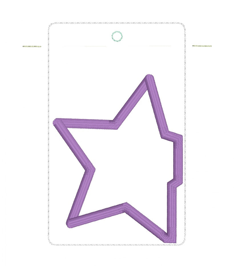 ITH 4x4 Star Appliqué Card Holder