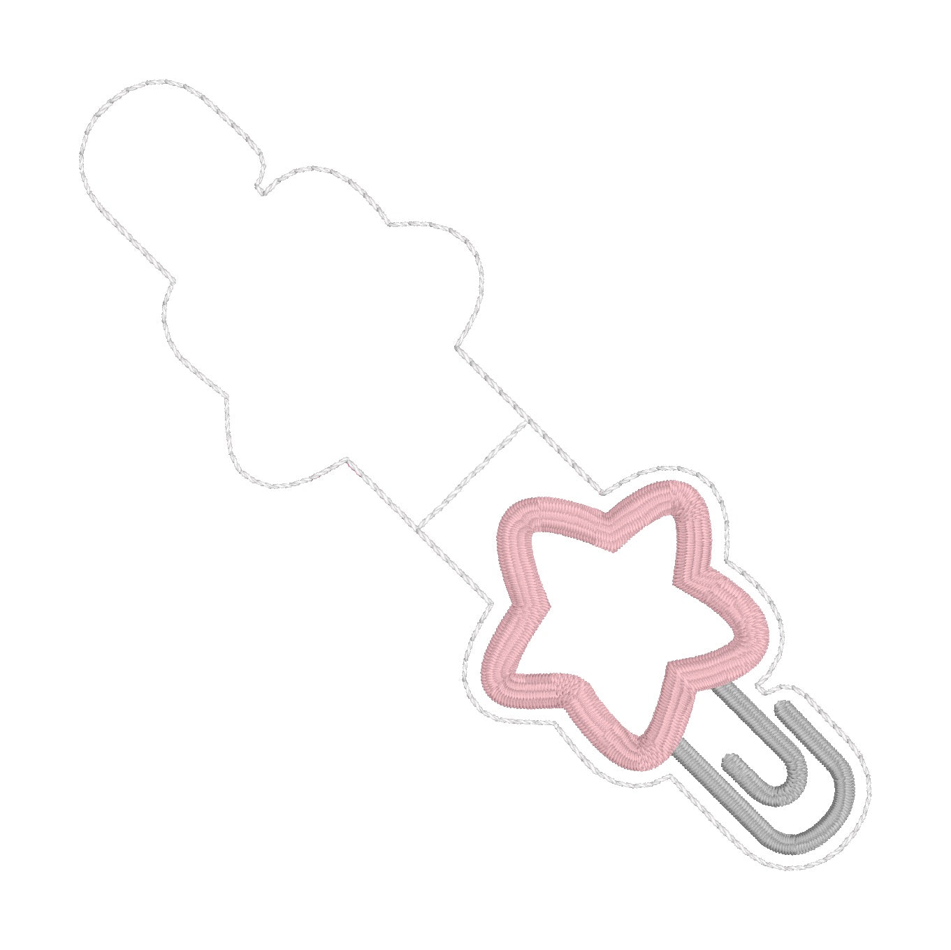 ITH 4x4 Star Appliqué Foldover Magnetic Bookmark