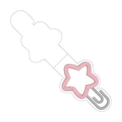 ITH 4x4 Star Appliqué Foldover Magnetic Bookmark
