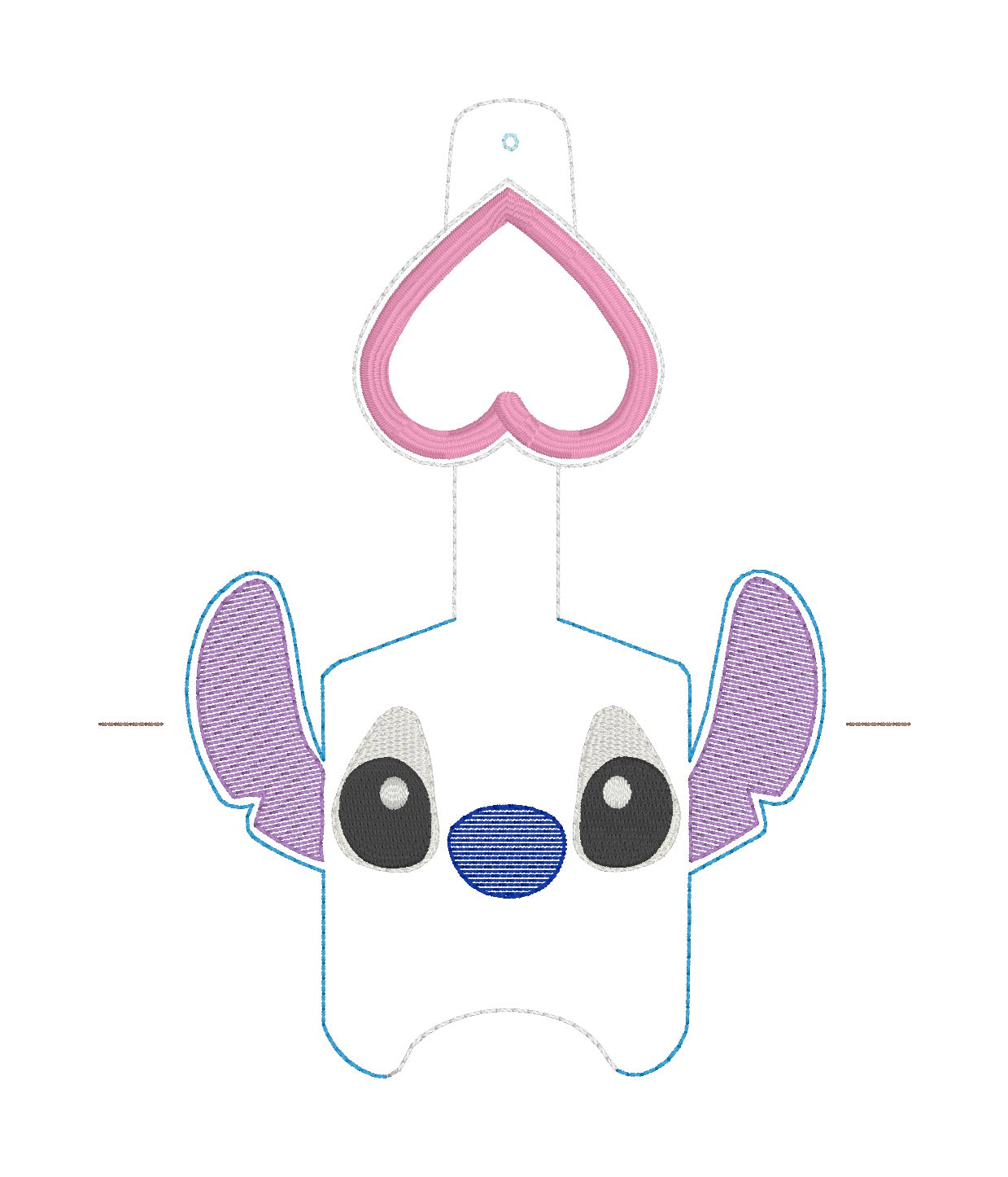 ITH 5x7 1oz Blue Alien Sanitizer Holder