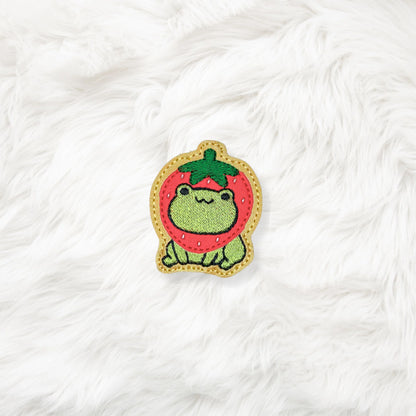 ITH 4x4 Strawberry Frog Appliqué Feltie