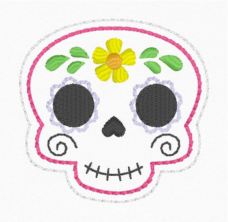 4x4 Sugar Skull Feltie