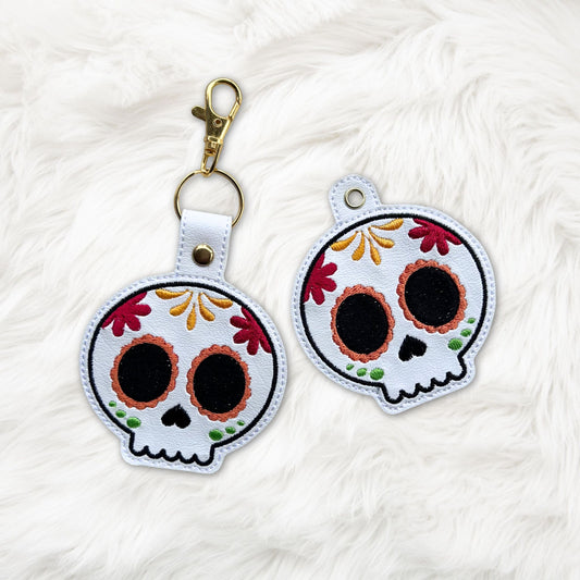 4x4 Sugar Skull Snaptab/Eyelet