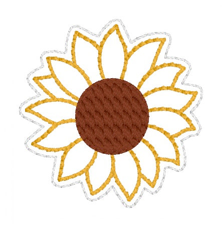 4x4 Sunflower Feltie