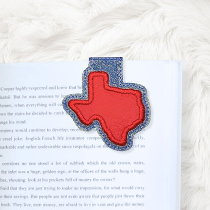 ITH 4x4 Texas Appliqué Foldover Magnetic Bookmark