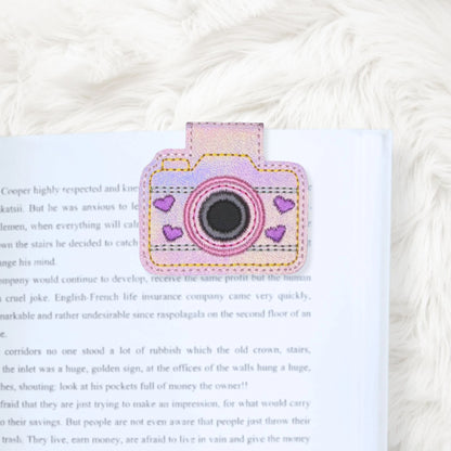 ITH 4x4 Camera Appliqué Foldover Magnetic Bookmark
