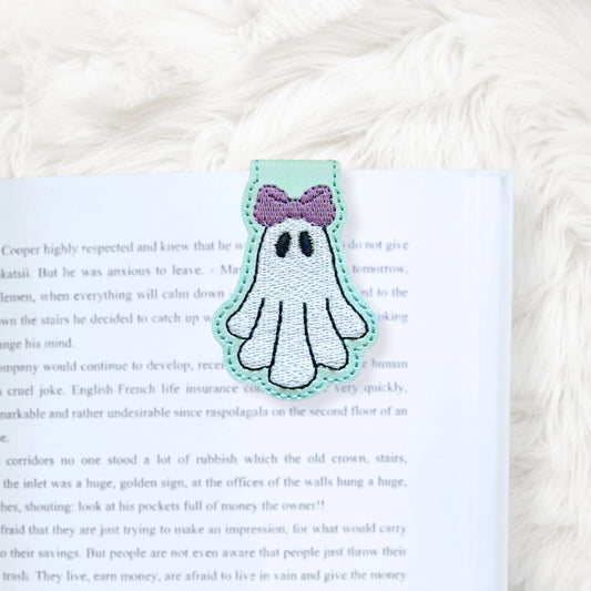 ITH 4x4 Bow Ghost Foldover Magnetic Bookmark