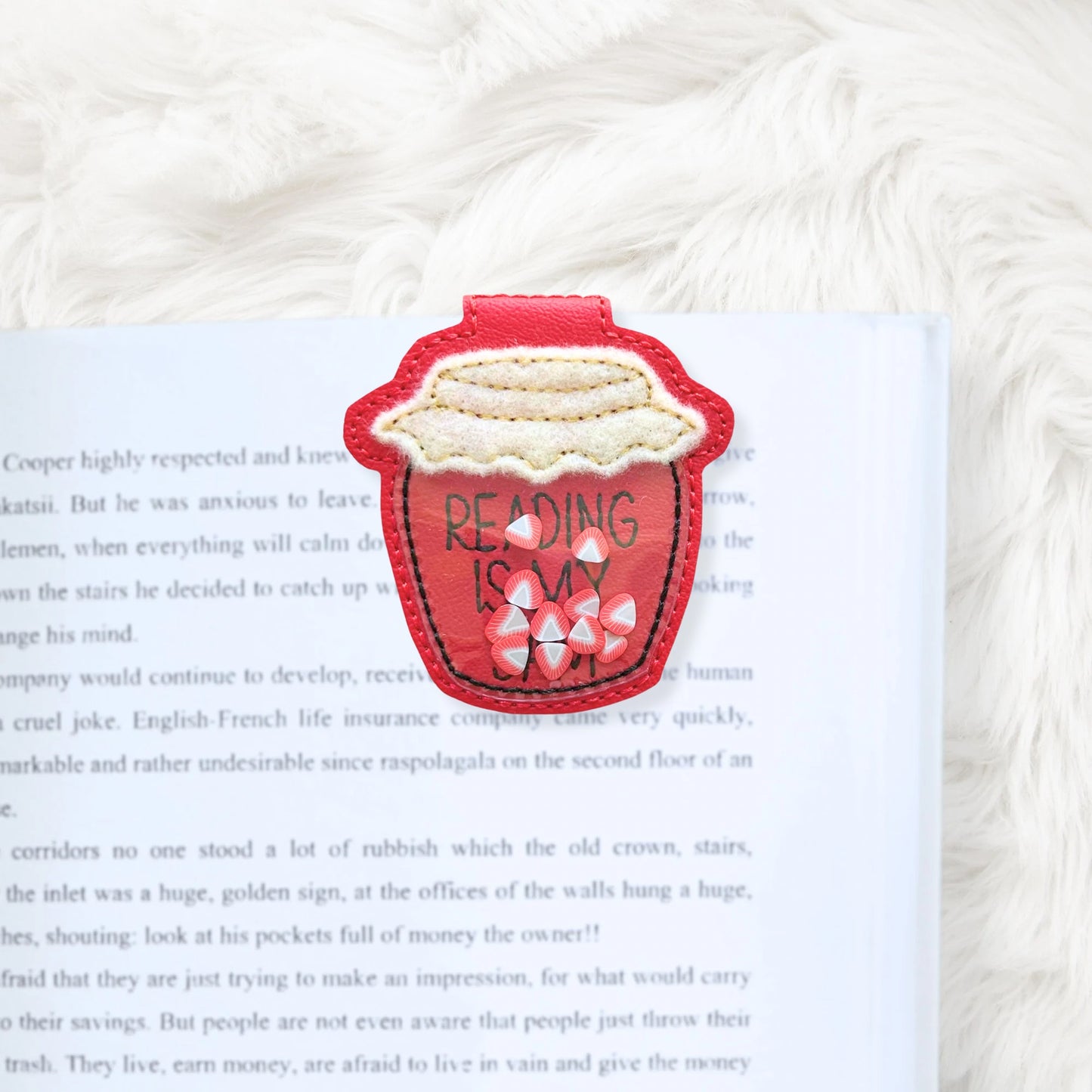 ITH 4x4 Reading Is My Jam Foldover Magnetic Bookmark