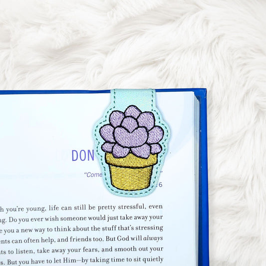 ITH 4x4 Succulent Foldover Magnetic Bookmark