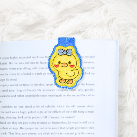 ITH 4x4 Kawaii Duck Appliqué Foldover Magnetic Bookmark