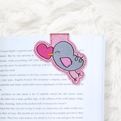 ITH 4x4 V Day Bird Foldover Magnetic Bookmark