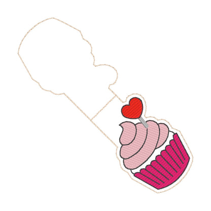 ITH 4x4 V Day Cupcake Magnetic Bookmark