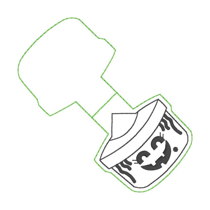 ITH 4x4 Witch Bucket Foldover Magnetic Bookmark