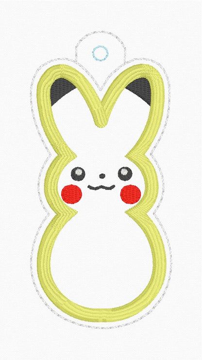 4x4 Yellow Peep Appliqué Snaptab/Eyelet