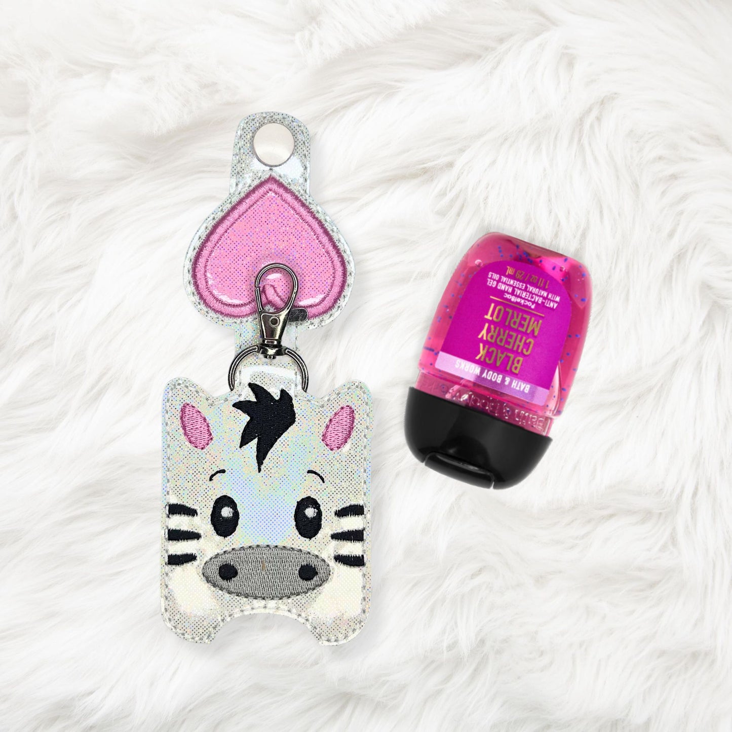 5x7 1oz Zebra Sanitizer Holder